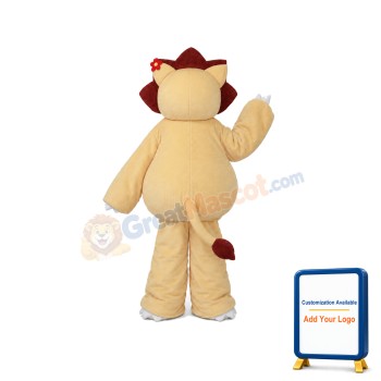 Modified Version of Golden Lion Mascot Adult Costume