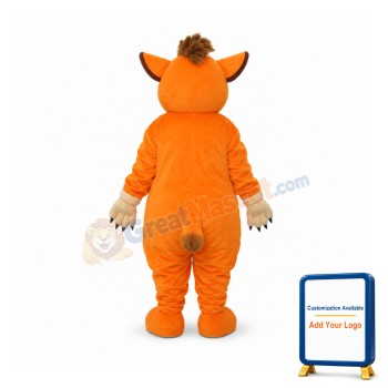 Orange Lion Mascot Adult Costume
