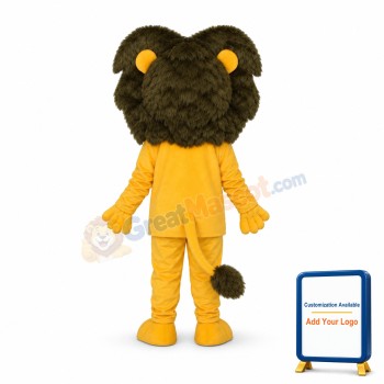 Small Yellow Lion Mascot Adult Costume
