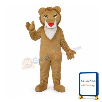 Light Brown Lion Mascot Adult Costume