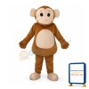 Big Head Monkey Mascot Adult Costume