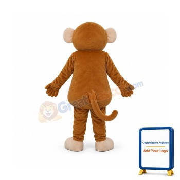 Big Head Monkey Mascot Adult Costume