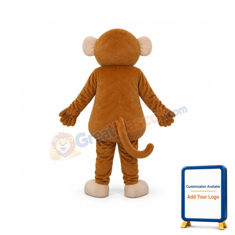 Big Head Monkey Mascot Adult Costume