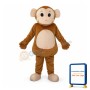 Big Head Monkey Mascot Adult Costume