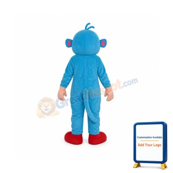 Blue Boots Monkey Mascot Adult Costume