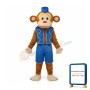 Clown Monkey in Blue Vest Mascot Adult Costume