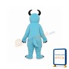 Coral Velvet Blue Sulley Mascot Adult Costume