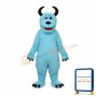 Coral Velvet Blue Sulley Mascot Adult Costume