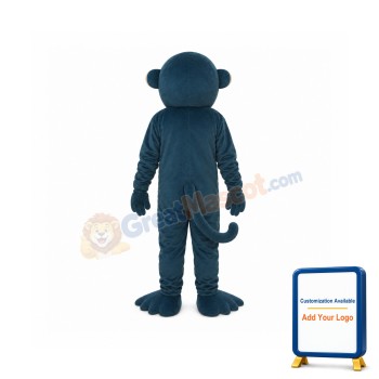Dark Blue Gorilla Mascot Adult Costume