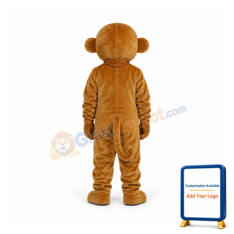 Happy Monkey Mascot Adult Costume