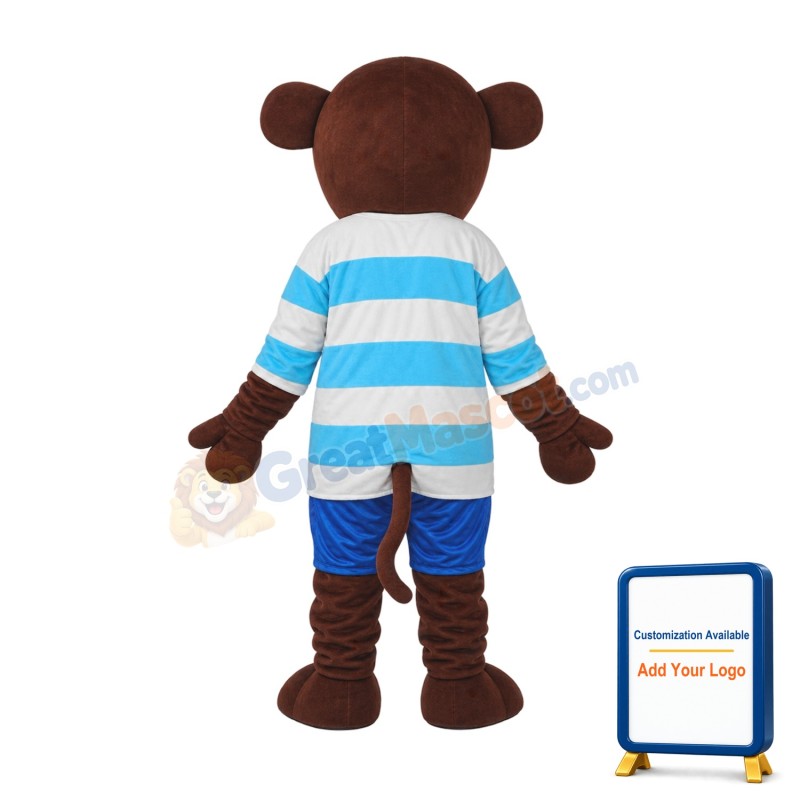 Leisure Version Mr.Jump Monkey Mascot Adult Costume