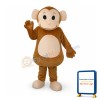 New Little Brown Monkey Mascot Adult Costume