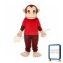 Red Vest Gorilla Mascot Adult Costume