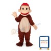 Revised Happy Monkey Mascot Adult Costume