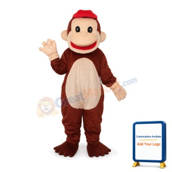 Revised Happy Monkey Mascot Adult Costume