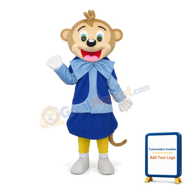 Smart Monkey Adult Mascot Costume