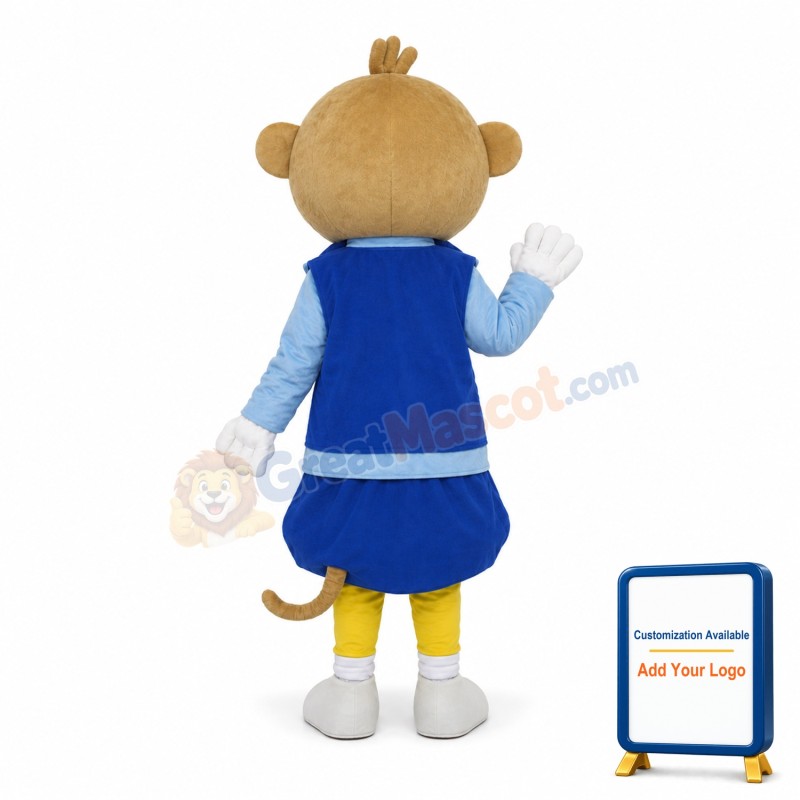 Smart Monkey Adult Mascot Costume