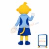 Smart Yellow Head Monkey Mascot Adult Costume