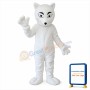 White Fox Mascot Adult Costume