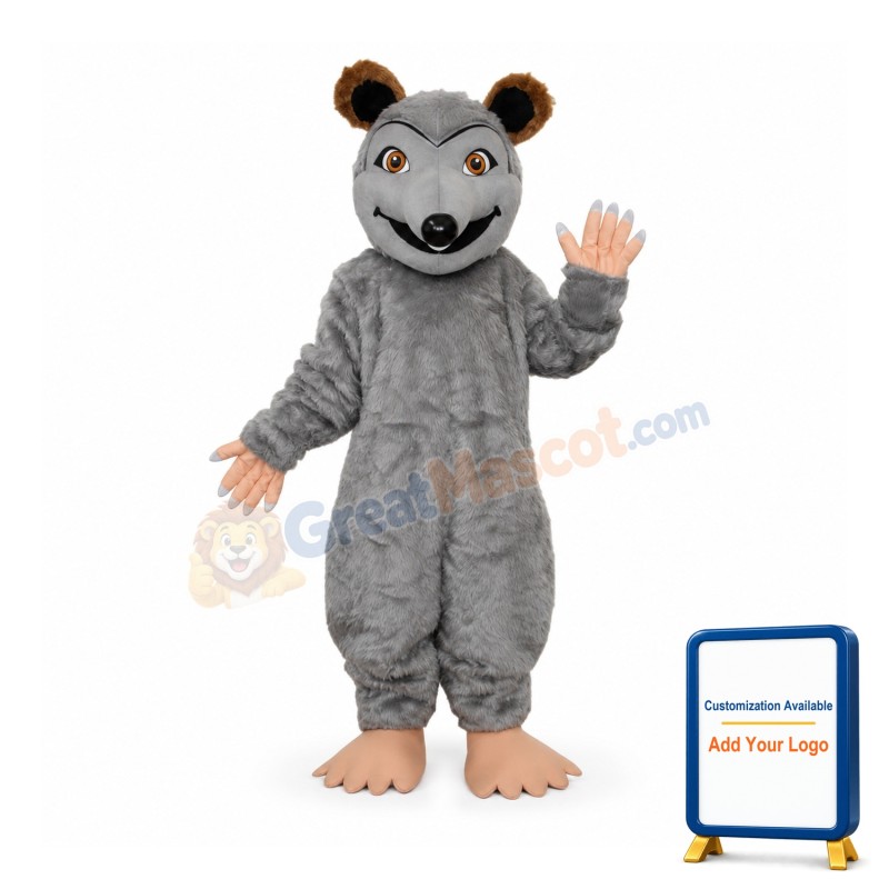 Pointed Snouted Mouse Plush Mascot Costume