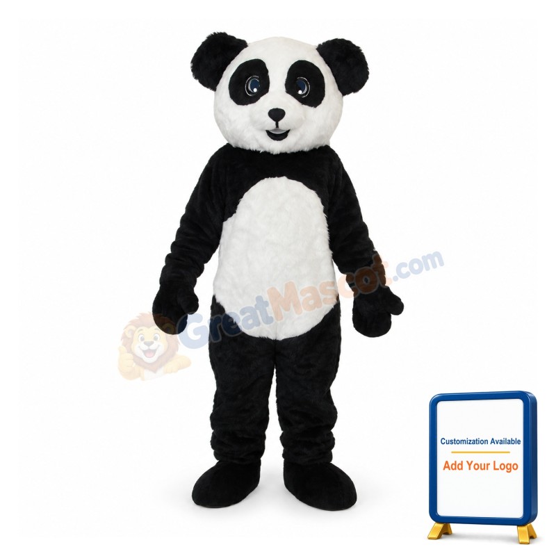2nd Version Plush Panda Adult Mascot Costume
