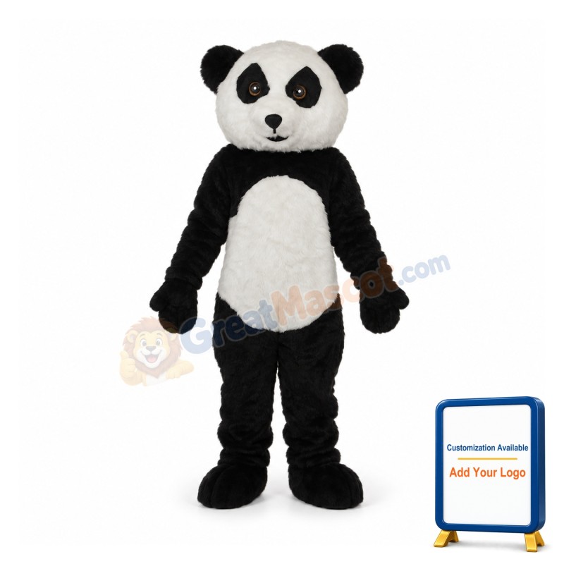 3rd Version Panda Plush Mascot Adult Costume