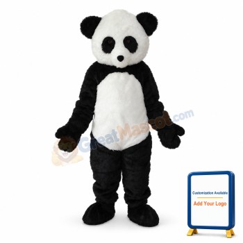 Long Wool giant Panda Mascot Adult Costume