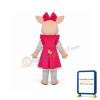 Cute Plump Pig Mascot Adult Costume