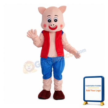 Little Pig Mascot Adult Costume