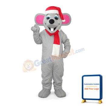 Christmas Mouse Mascot Adult Costume