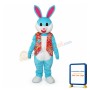 Blue Rabbit in Red Vest Mascot Adult Costume