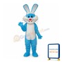 Blue Rabbit Mascot Adult Costume