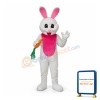 Easter Bunny with Carrot Mascot Adult Costume