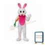 Easter Bunny with Carrot Mascot Adult Costume