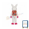 Furry Face Rabbit Mascot Adult Costume