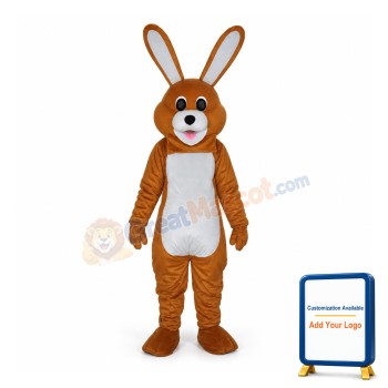 Lovely Brown Rabbit Adult Mascot Costume