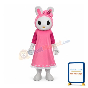 Miss Rabbit Mascot Adult Costume