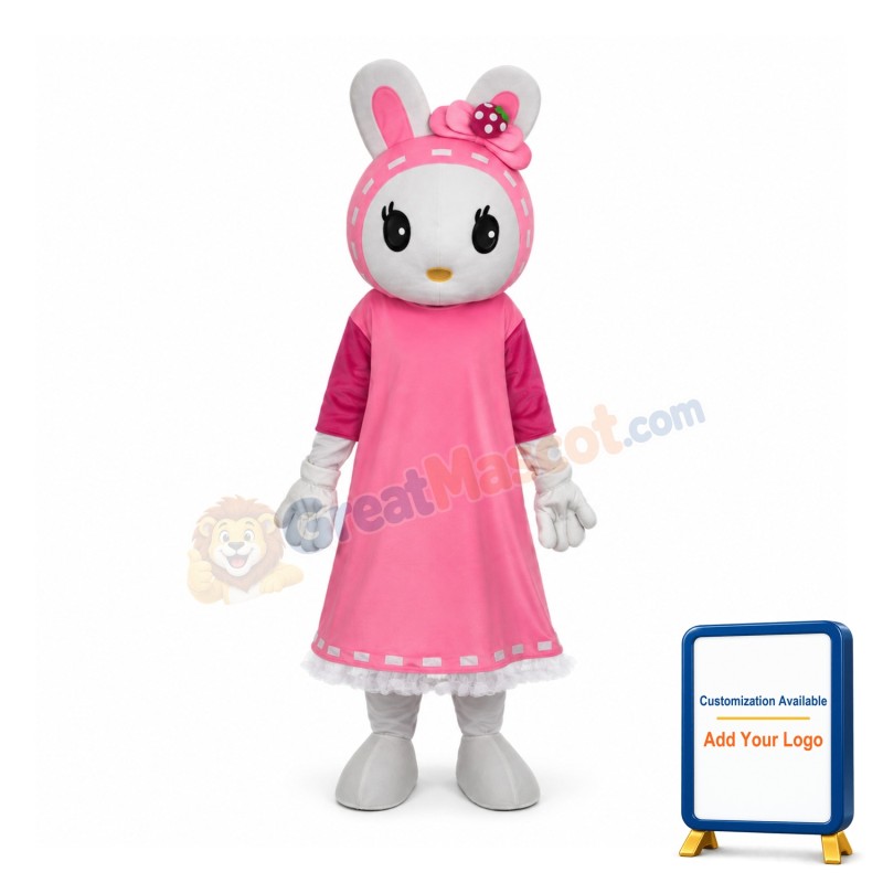 Miss Rabbit Mascot Adult Costume