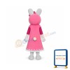 Miss Rabbit Mascot Adult Costume
