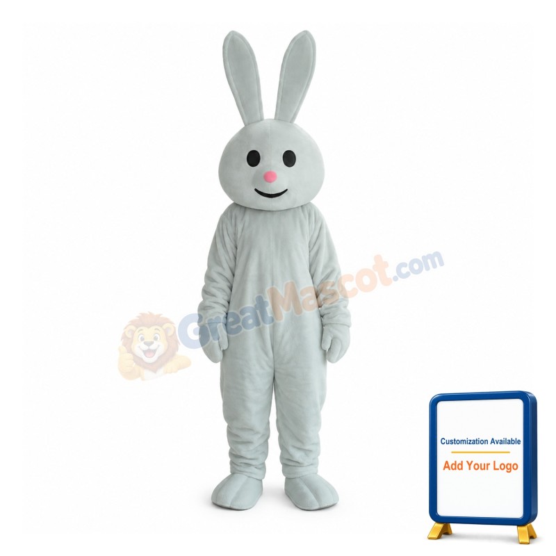 Pink Nose Rabbit Mascot Adult Costume