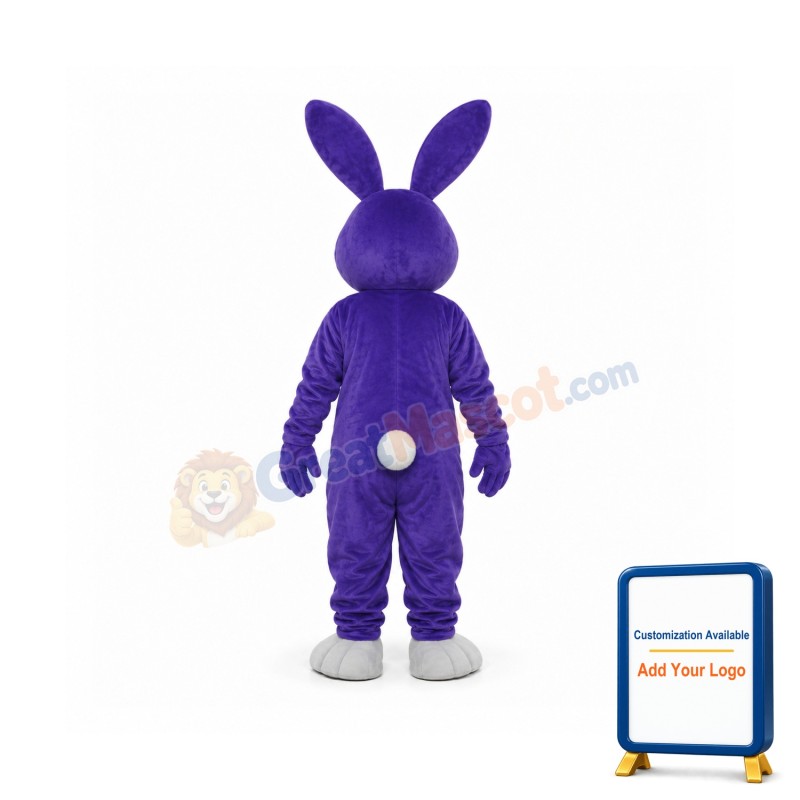 Purple Rabbit Mascot Adult Costume