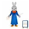 Smart Rabbit Mascot Adult Costume