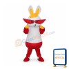 Yellow Hat Rabbit Mascot Adult Costume