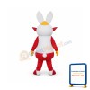 Yellow Hat Rabbit Mascot Adult Costume