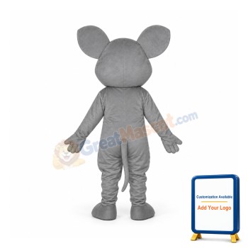 Grey mouse adult Mascot Costume