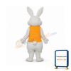 Yellow Vest Rabbit Mascot Adult Costume