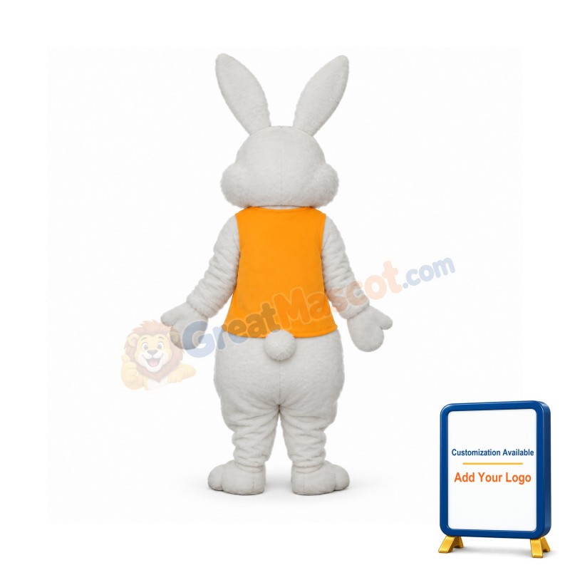 Yellow Vest Rabbit Mascot Adult Costume