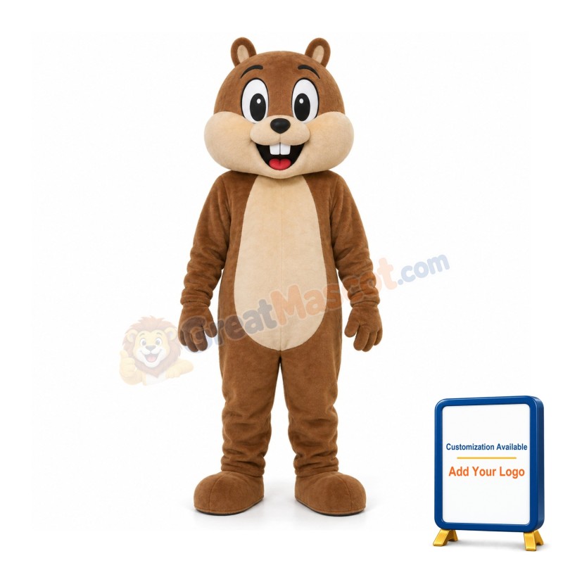 Squirrel Plush Adult Mascot Costume