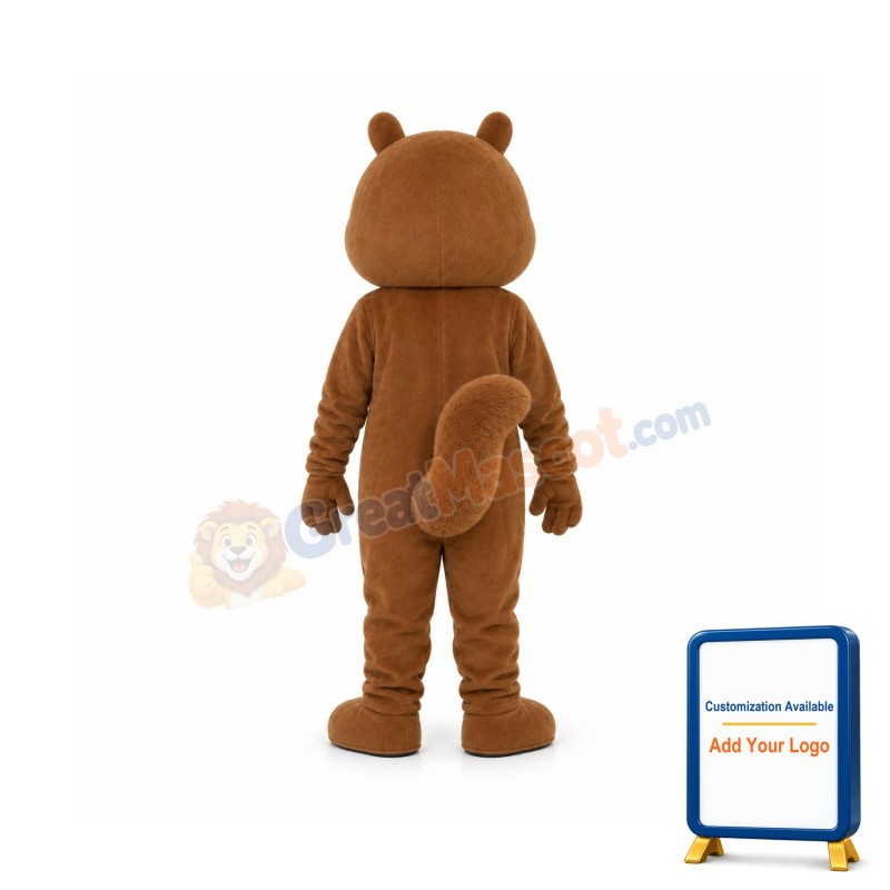 Squirrel Plush Adult Mascot Costume