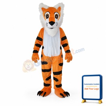 Long Beard Tiger Mascot Adult Costume